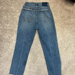 Abercrombie Ankle Straight, Ultra High Rise, Curve Love Jeans